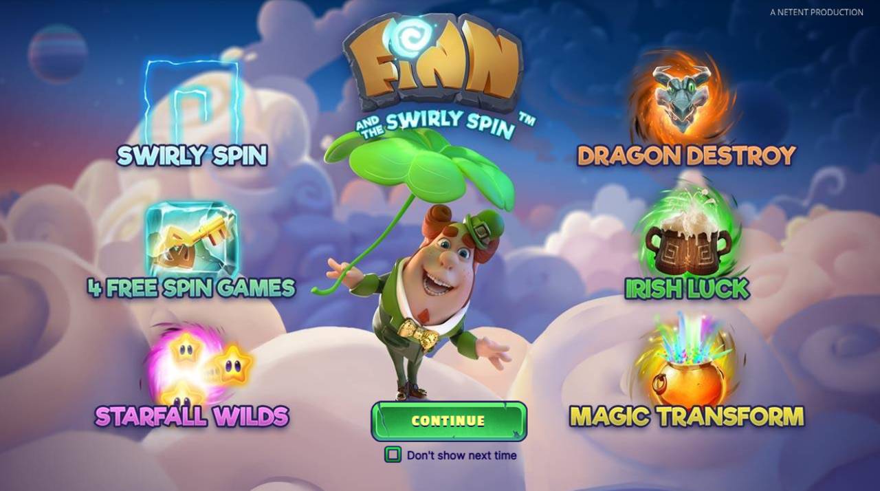 Finn And The Swirly Spin (NetEnt) Image 1